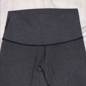 Lulu lemon high wasted gray cotton leggings